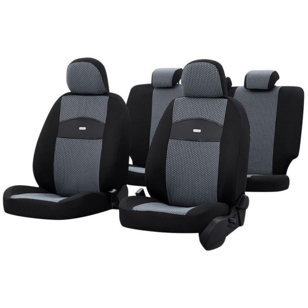 Set Huse Scaun Otom Smart Gri/Negru 35503665